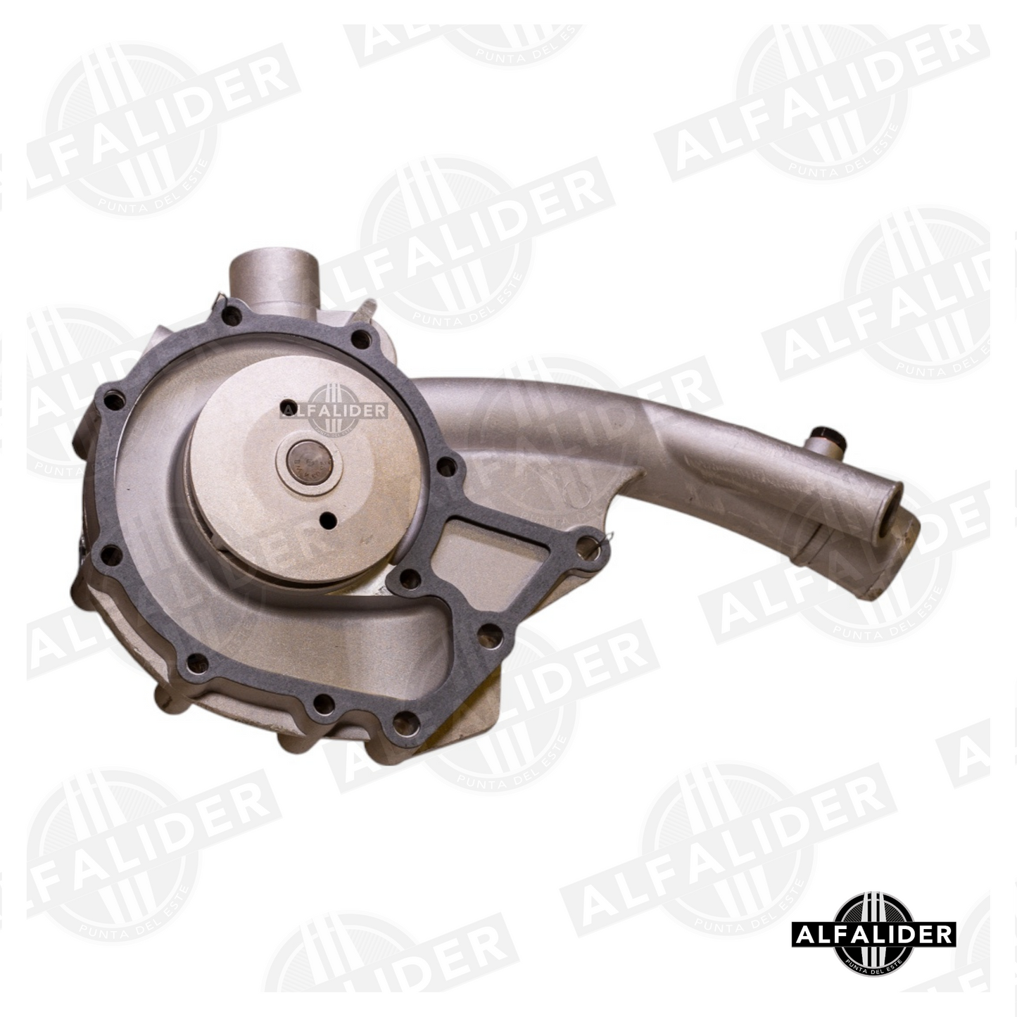 Bomba de agua A1022004201 para Mercedes-Benz M102, impulsor metálico, diseño robusto para modelos clásicos como W201, W123 y W124.