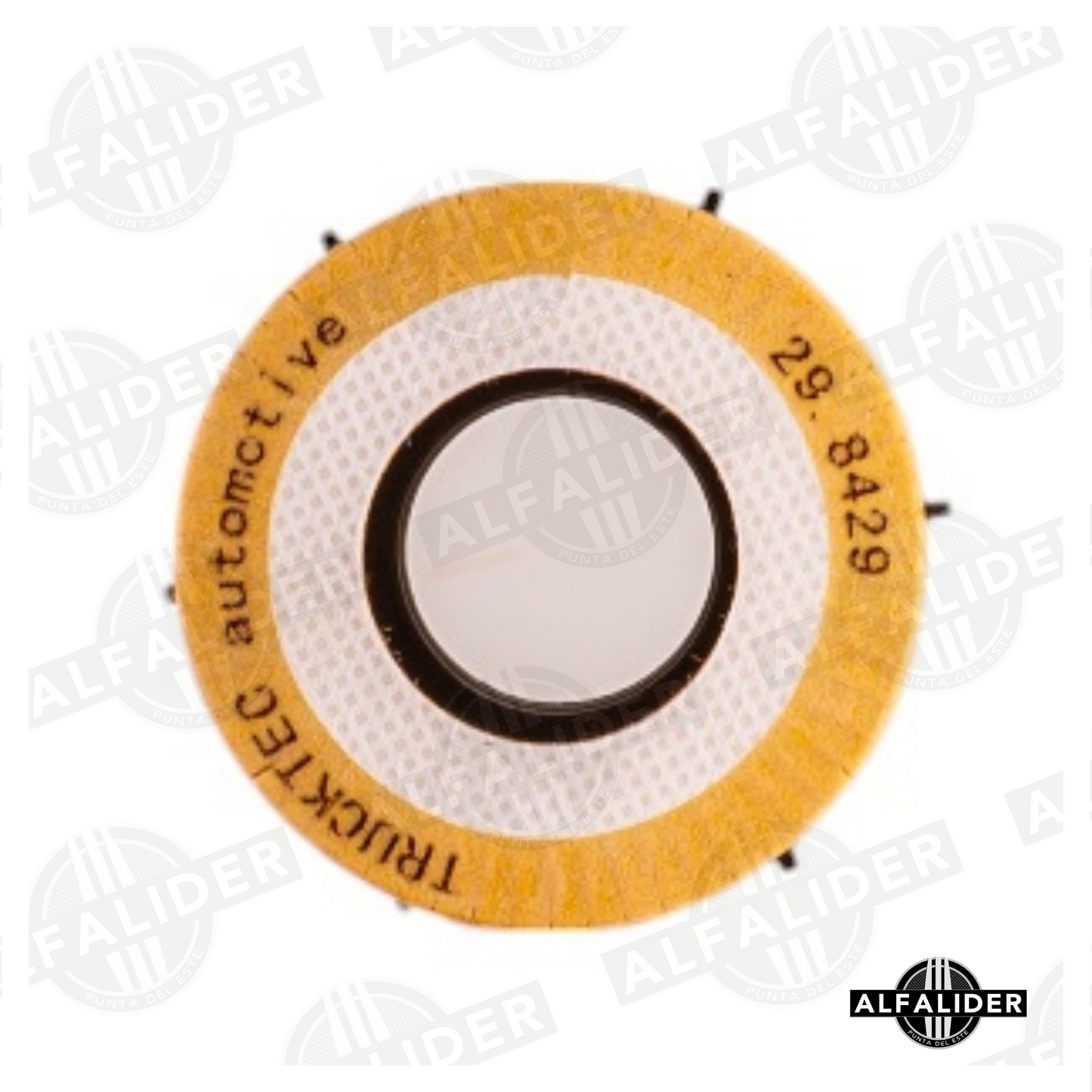 Filtro de aceite A2701800109 tipo cartucho para motor Mercedes-Benz 2.0 turbo, con anillos de sellado y diseño preciso de 141 mm.