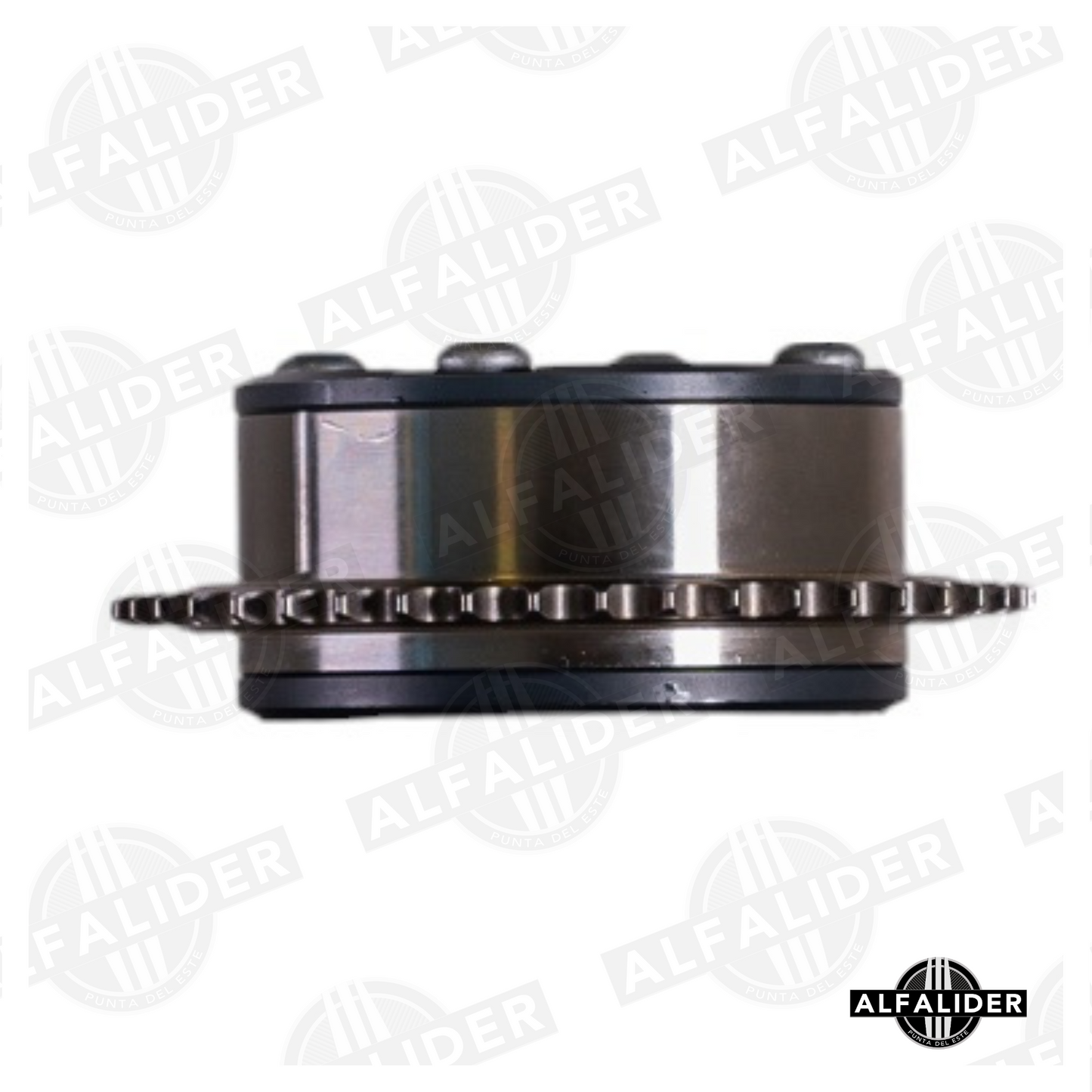 Ajustador de árbol de levas A2710500900 para Mercedes-Benz, lado escape, 44 dientes, diseño robusto para regulación en cadena de distribución.