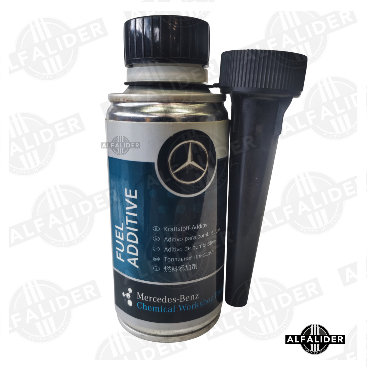 Envase 150 ml de aditivo de combustible original Mercedes-Benz A000989640809, limpia boquillas e inyección para mejor rendimiento.