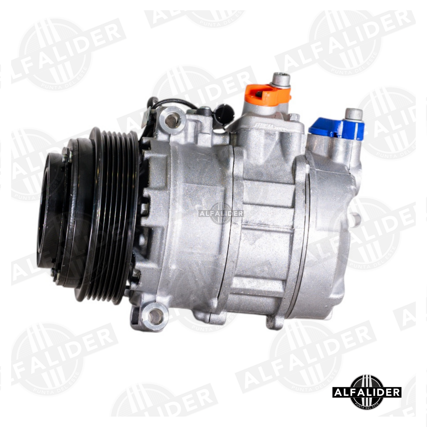 Compresor de aire acondicionado compatible con Mercedes-Benz A0002302011, diseño europeo, ideal para mantener la climatización en modelos con motores OM601 al OM611.