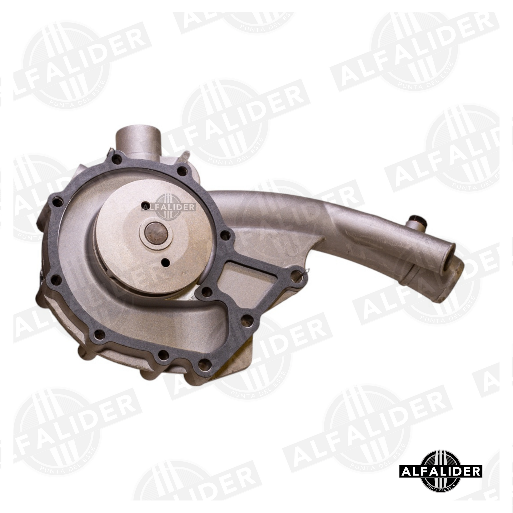 Bomba de agua A1022004201 para Mercedes-Benz M102, impulsor metálico, diseño robusto para modelos clásicos como W201, W123 y W124.