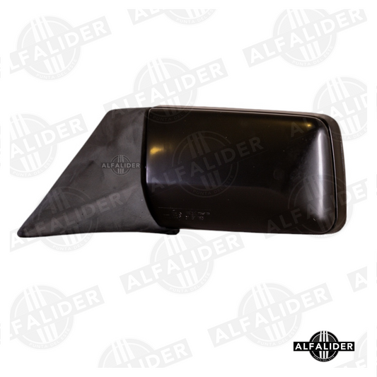 Retrovisor exterior izquierdo A1248104916 para Mercedes-Benz W124 y W201, con cristal plano calefactable y montaje robusto.