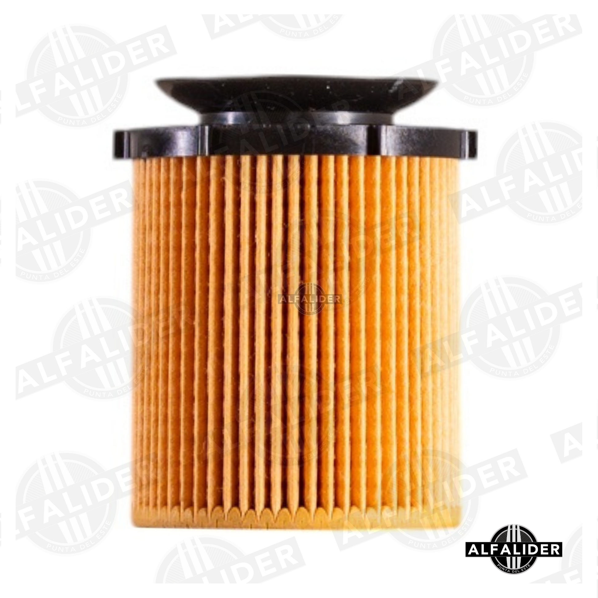 Filtro de aceite A2701800109 tipo cartucho para motor Mercedes-Benz 2.0 turbo, con anillos de sellado y diseño preciso de 141 mm.