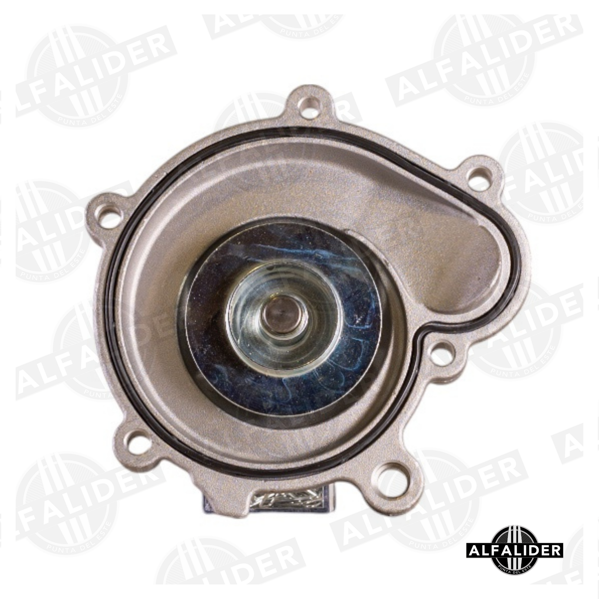 Bomba de agua A2712000201 para motor Mercedes-Benz 4 cilindros, 6 palas, 7 agujeros de fijación y accionamiento por correa poli V.