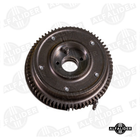 Ajustador de árbol de levas A2720506847 para motores Mercedes-Benz V6, montaje en escape, 70 dientes y precisión para distribución variable.