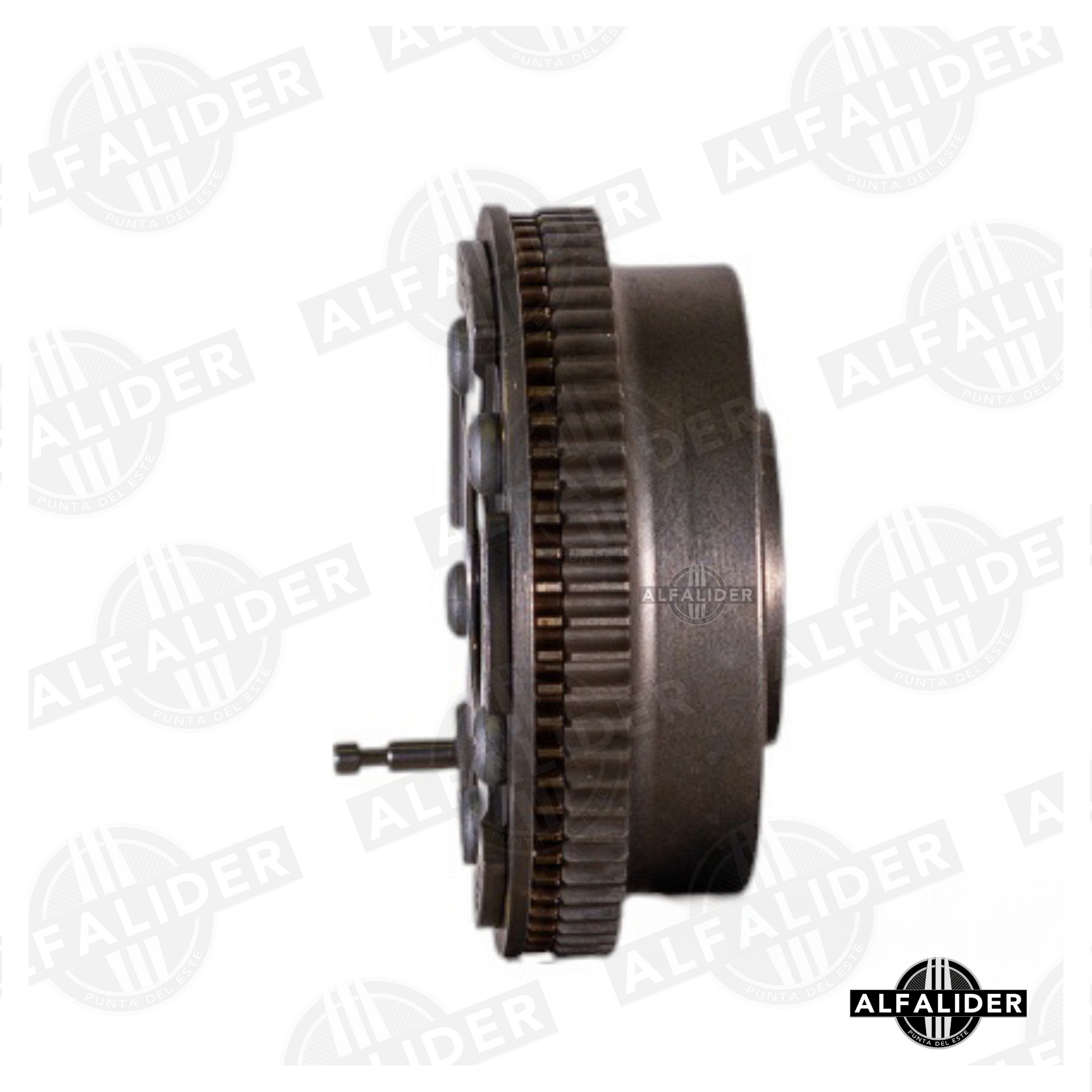 Ajustador de árbol de levas A2720506847 para motores Mercedes-Benz V6, montaje en escape, 70 dientes y precisión para distribución variable.