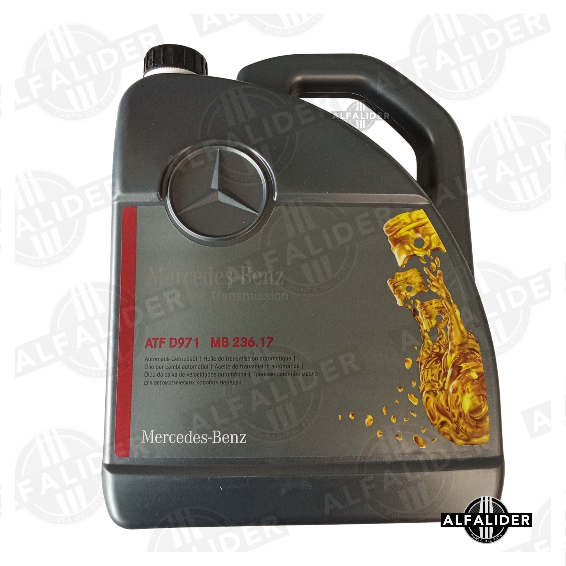 Bidón 5 L aceite ATF MB 236.17 (D971) original Mercedes-Benz, sintético para transmisiones automáticas 9G-Tronic.