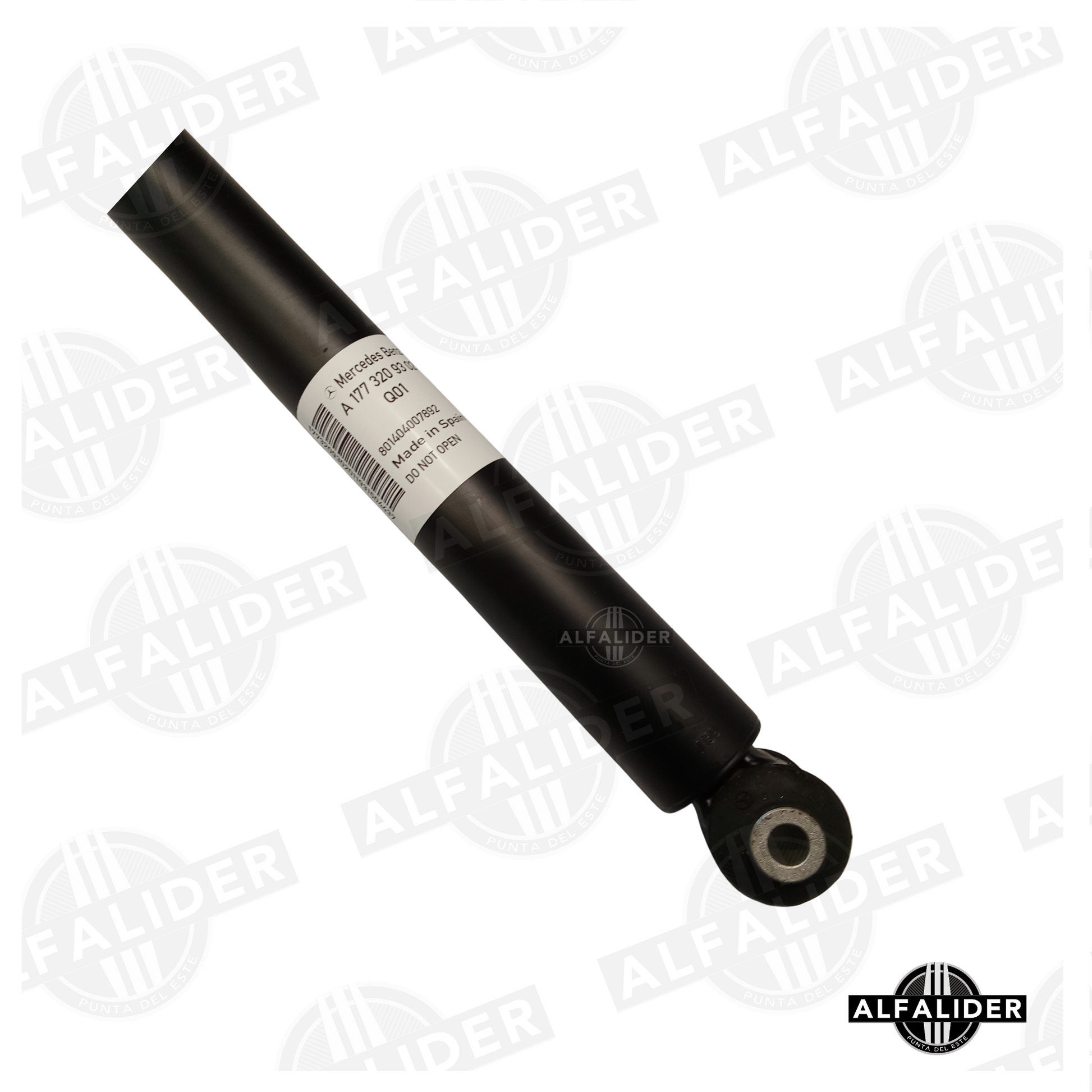 Amortiguador trasero OEM Mercedes-Benz A1773209302, compatible con Clase A W177, diseño robusto y suspensión segura.