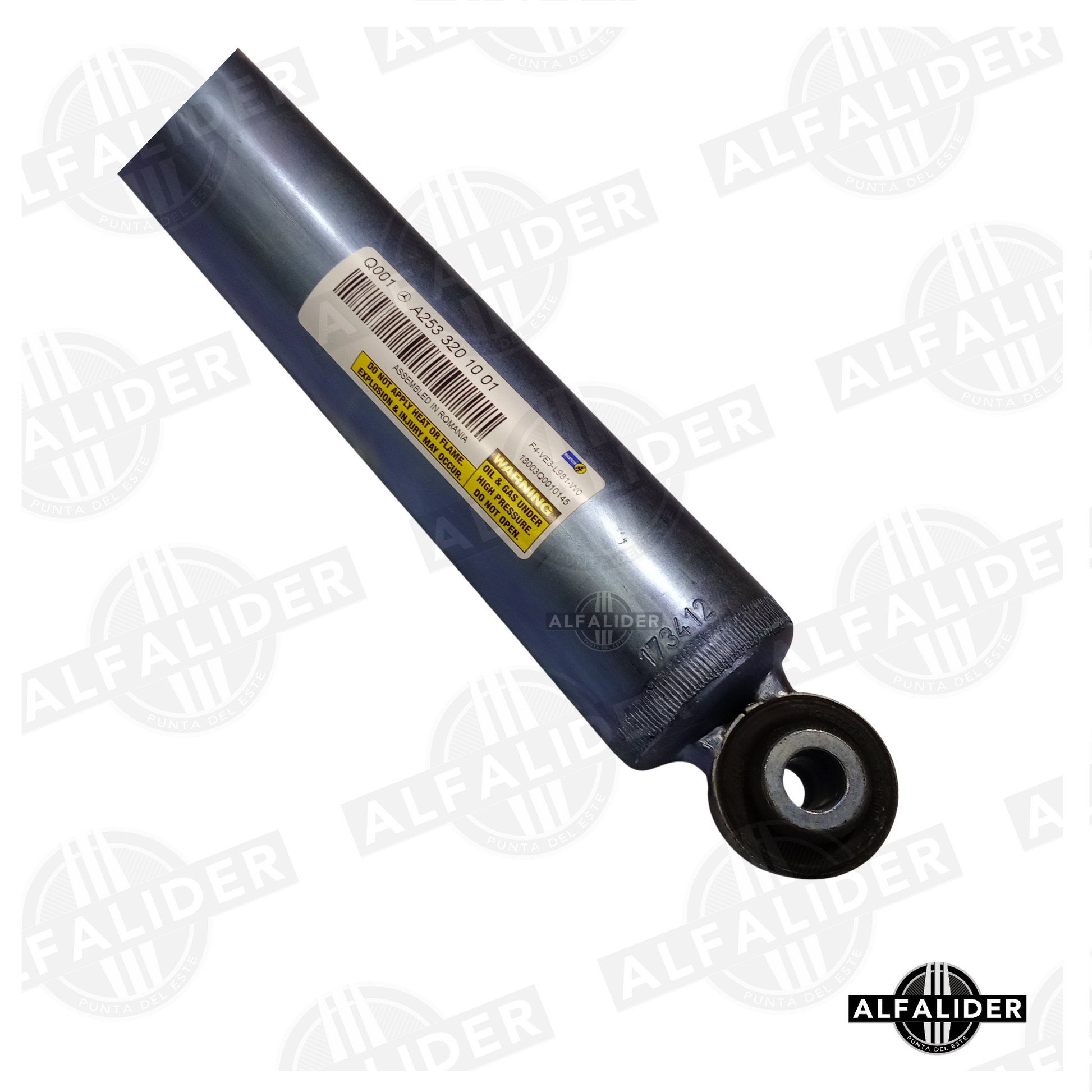 Amortiguador trasero derecho OEM Mercedes-Benz A2533201001, compatible con GLC X253/C253, diseño robusto y duradero.