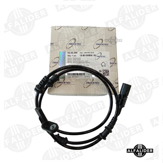 Sensor de revoluciones A2465403215 para Mercedes-Benz, detecta velocidad de rueda, compatible con ABS/ESP y resistente a impactos.